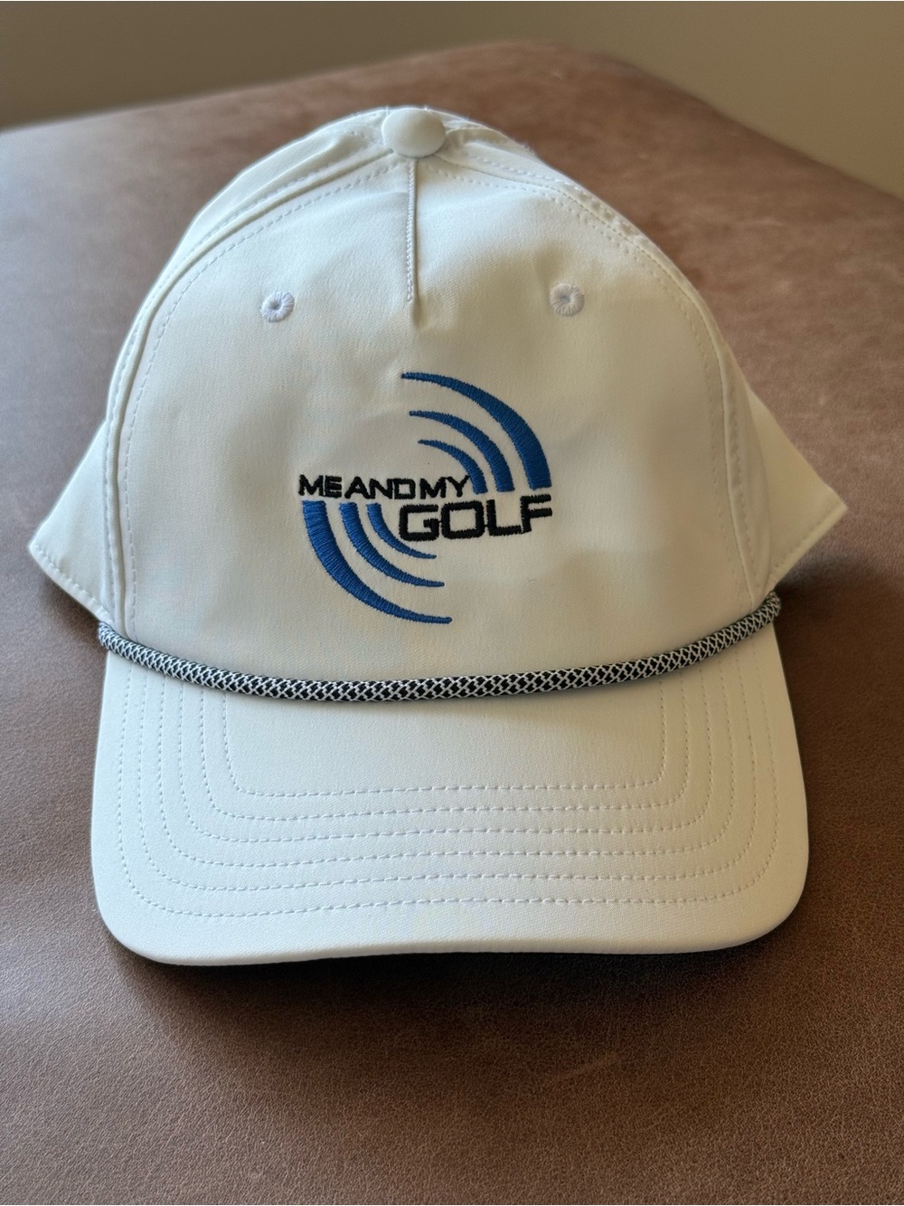 Rare Aaron Rai PGA Championship Me and My Golf White Adidas Rope 5-Panel Cap